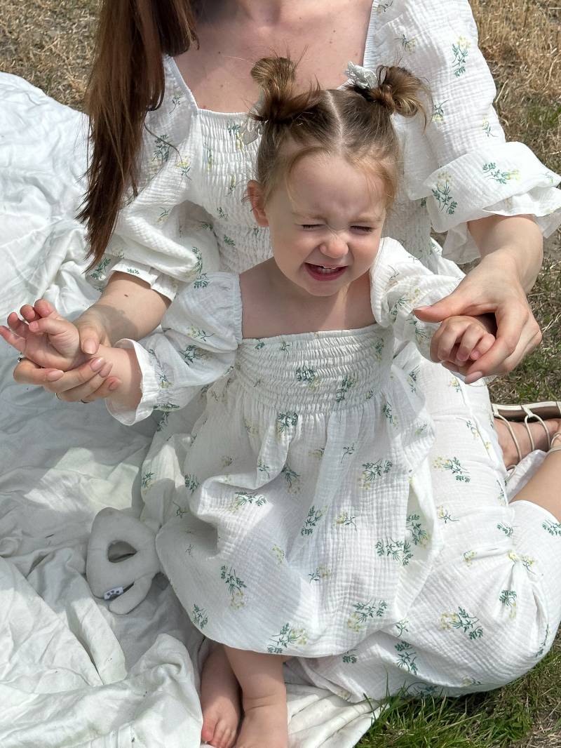 Платье мини "Витория" Romashka, Белый, 6-9 месяцев 18065