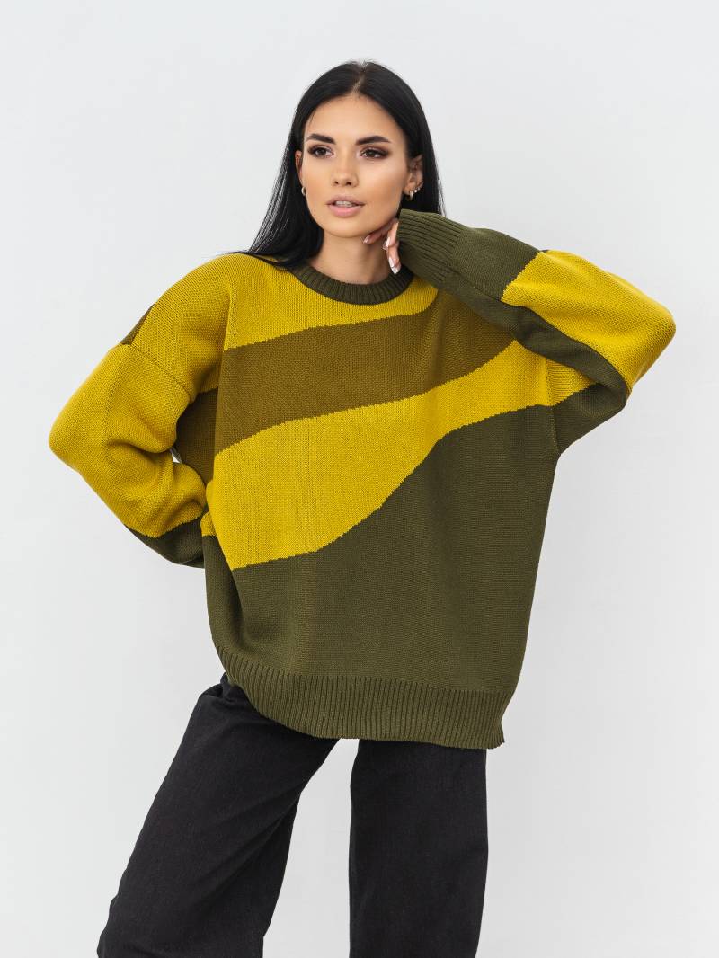 Свитер "Ворохта" Romashka, Хаки+, One size 16687