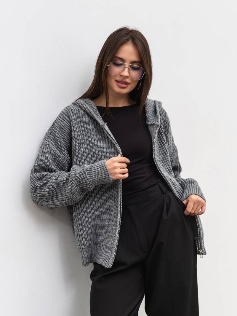 Кардиган "Коузи" Romashka, Серый, One size 19819