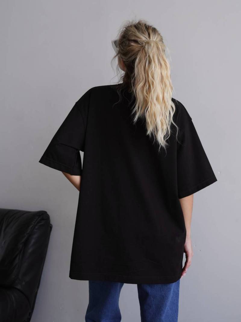 Футболка "Мойта" Romashka, Чёрный, One size, 15143