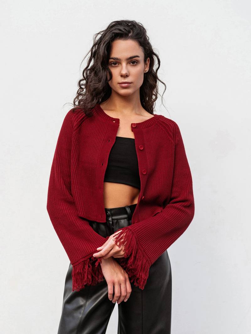 Кардиган "Шади" Romashka, Бордовый, S|M 19628