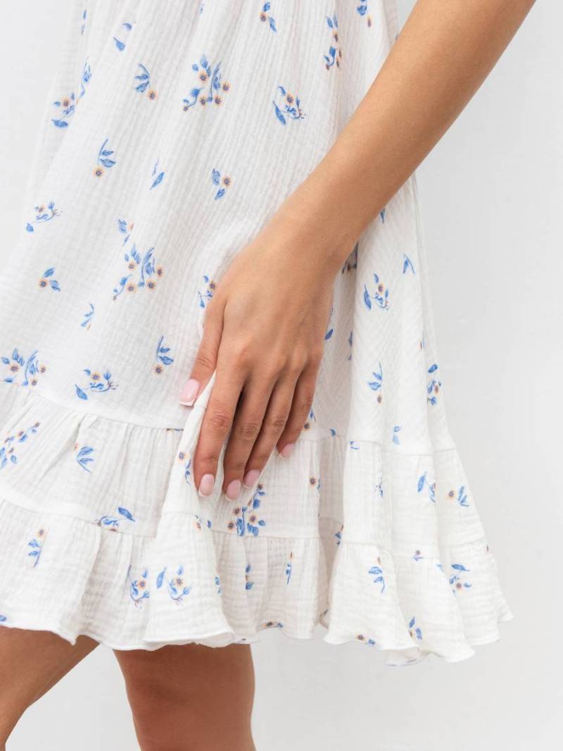 Платье «Португалия» Romashka, Белый+, M|L 16348