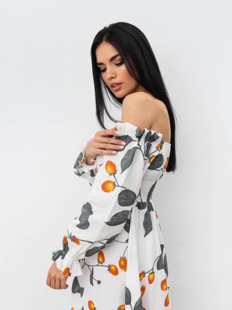 Платье «Медельин» Romashka, Молочный+, S|M 16402