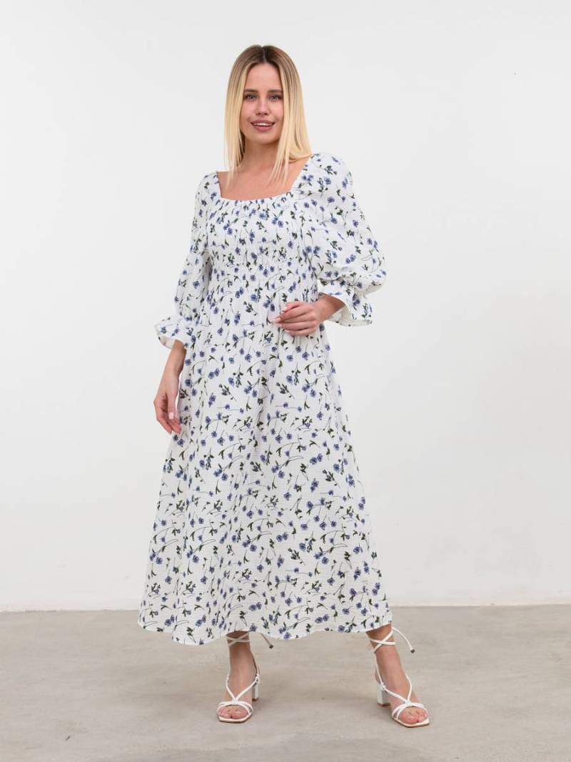 Платье "Витория" ROMASHKA, Белый, S/M 15550