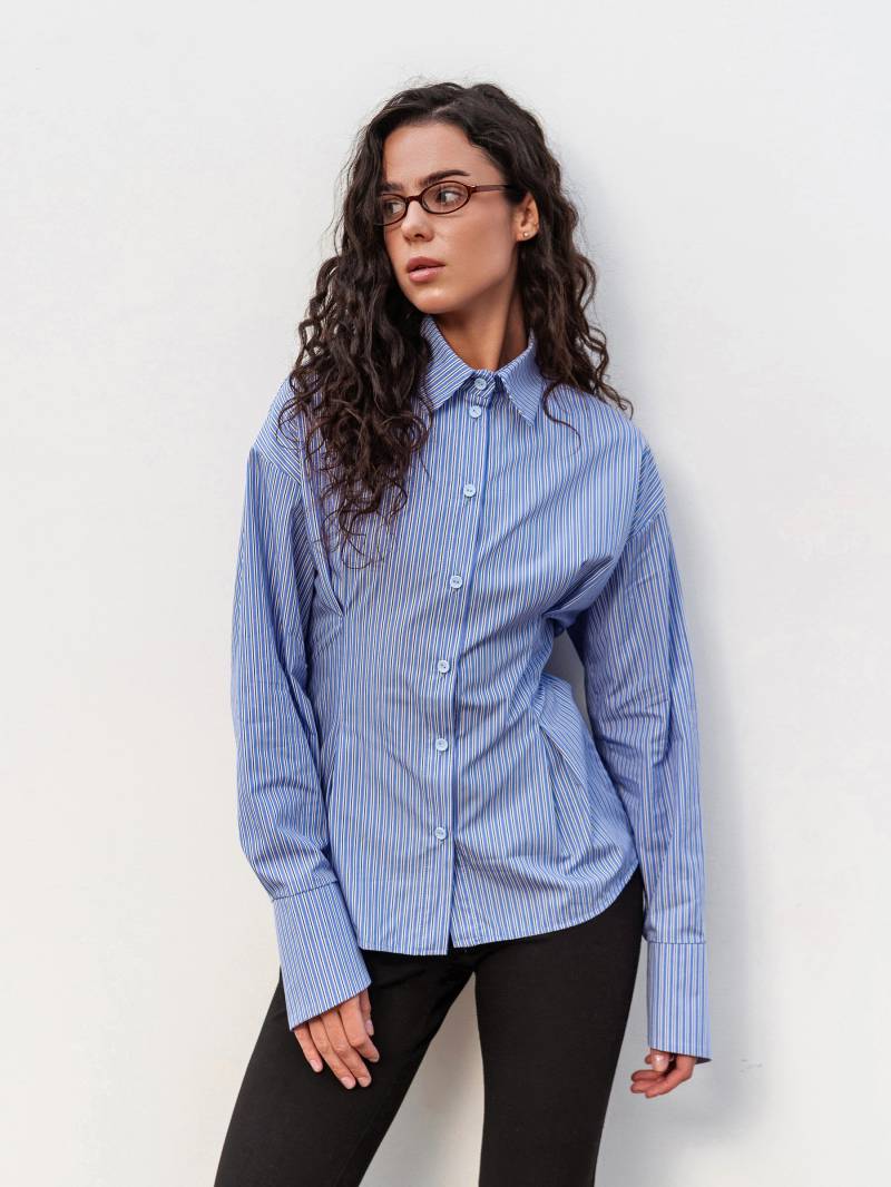 Рубашка "Вертикаль" Romashka, Голубой+, S|M 19685