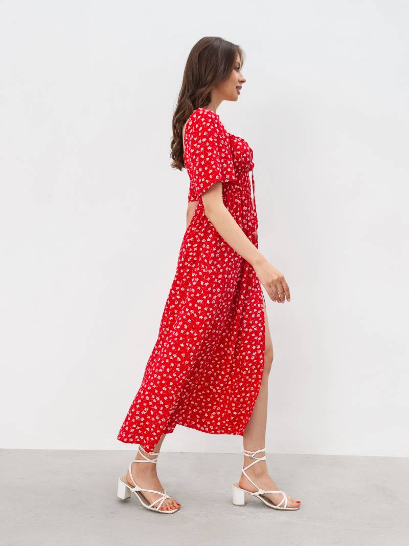 Платье "Флоренция" Romashka, Красный+, XS|S 18011