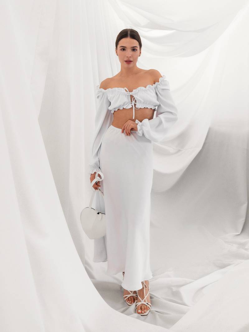 Блуза «Гренобль» Romashka, Белый, ХS|S 17496