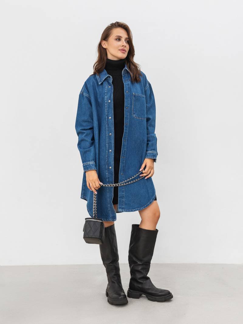 Платье-рубашка «Эдинбург» Romashka, Синий, S/M 15041