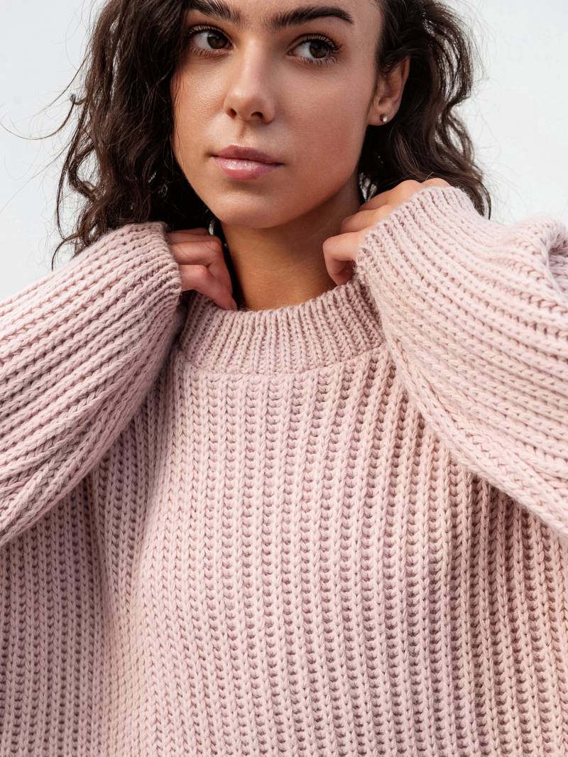 Свитер "Кентукки" свободного кроя Romashka, Розовый, One size 19707