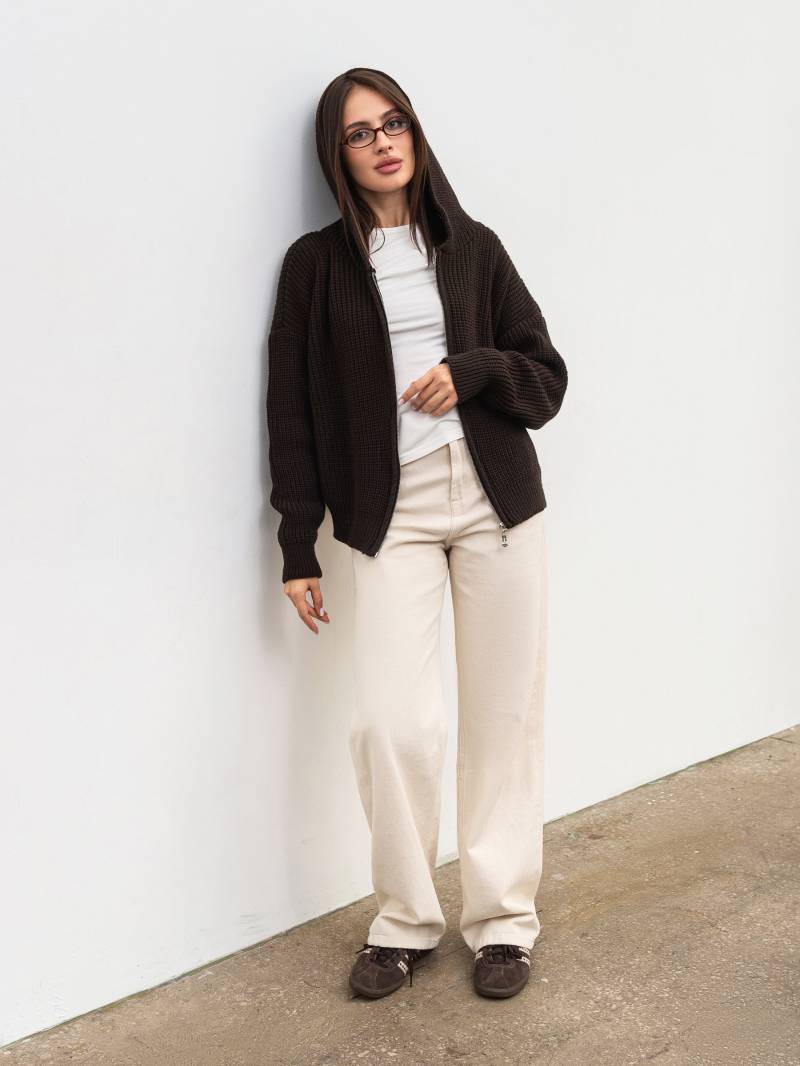 Кардиган "Коузи" Romashka, Коричневый, One size 19818