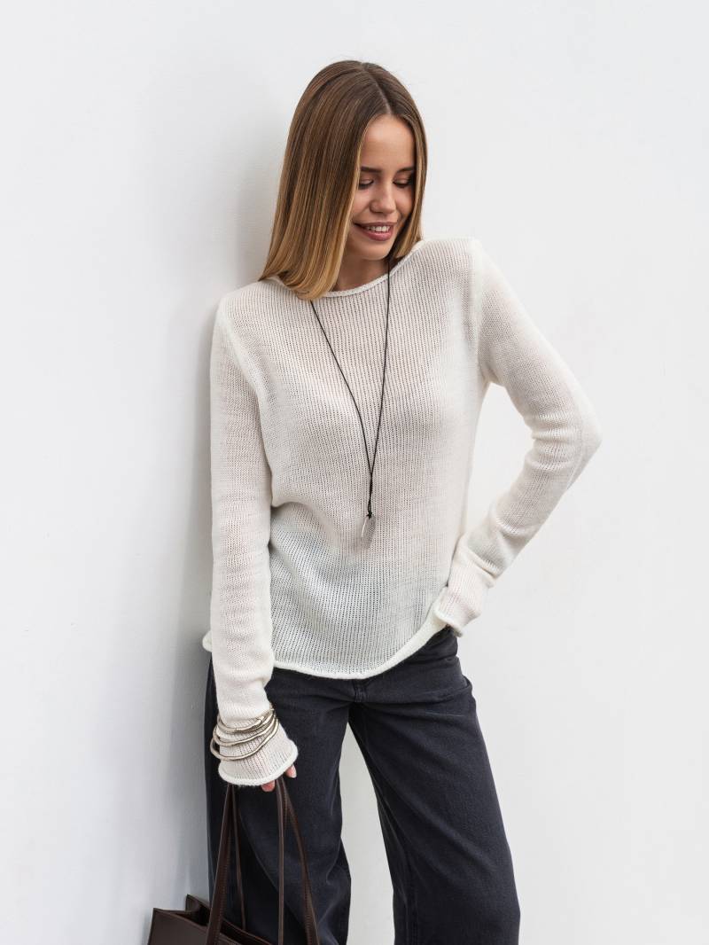 Лонг "Нуар" Romashka, Молочный, One size 19929