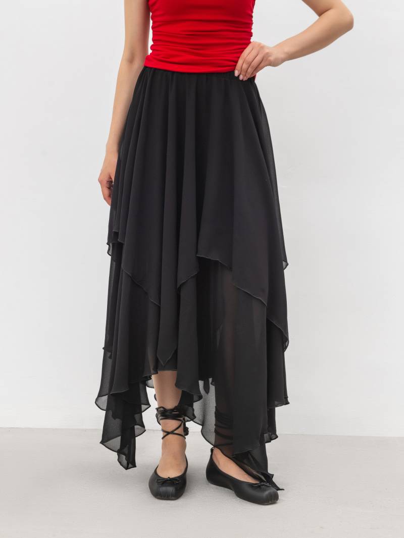 Юбка «Еннис» Romashka, Черный, L|XL 17892