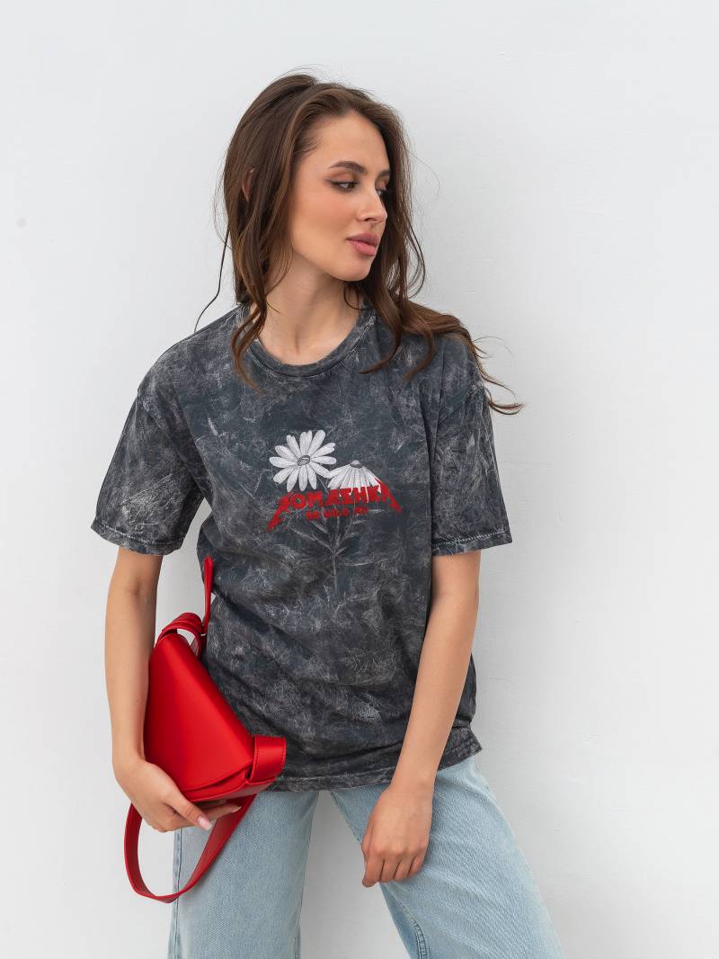 Вареная футболка «Катори» Romashka, Серый, S 17771