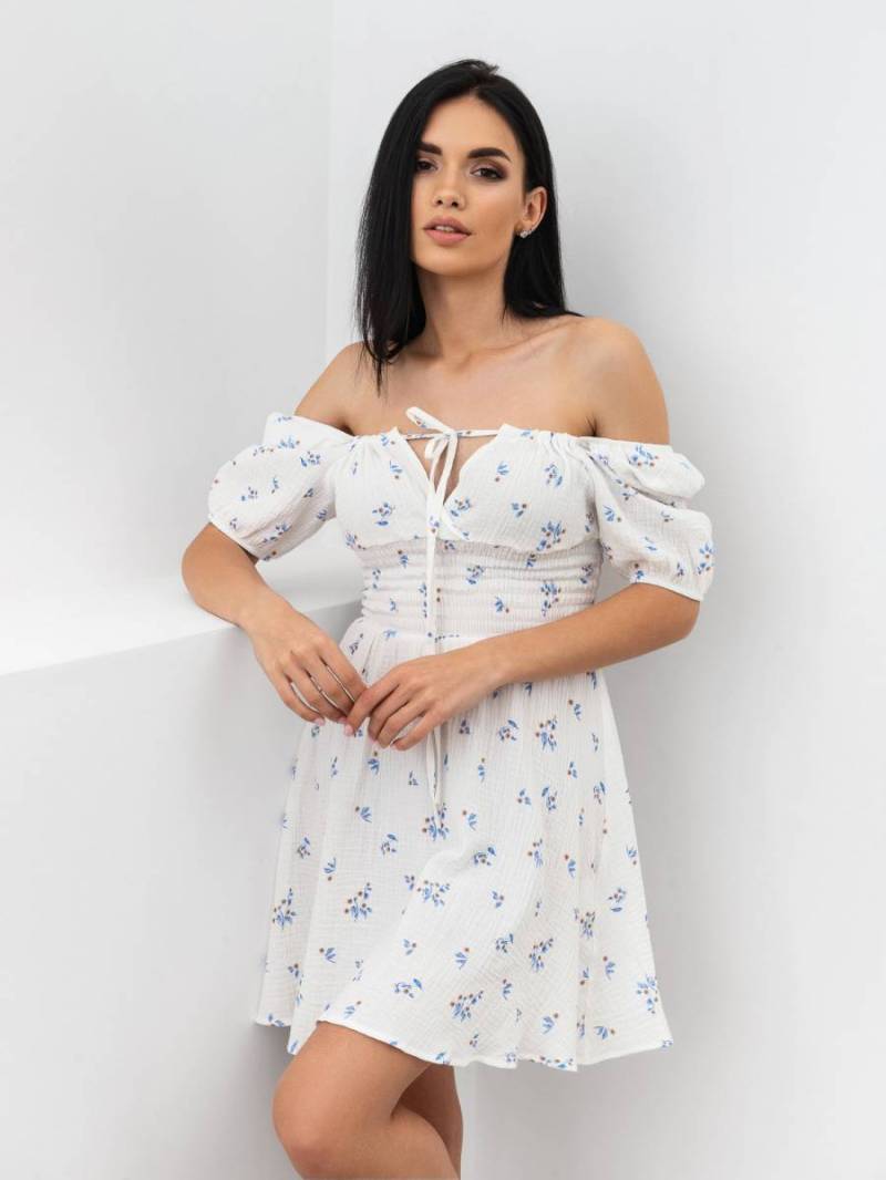 Платье  «Австрия» Romashka, Белый+, L 16185