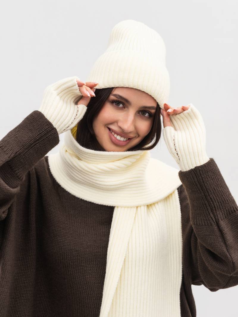 Шапка "Бриош" Romashka, Белый, One size 20682