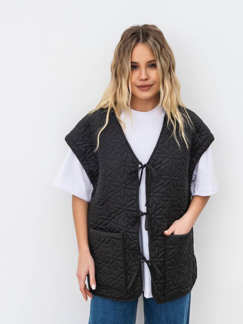 Стеганая куртка "Оман" Romashka, Черный, XL|XXL 17533