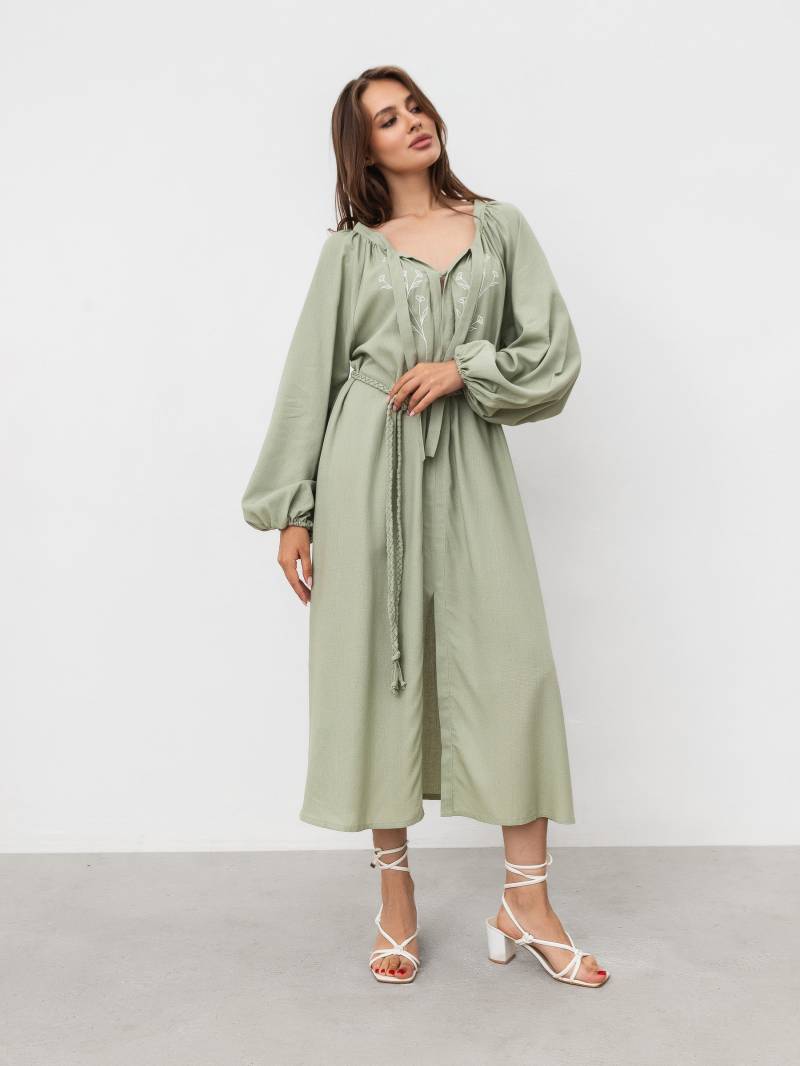 Платье миди «Лейте» Romashka, Фисташковый, L|XL 17865