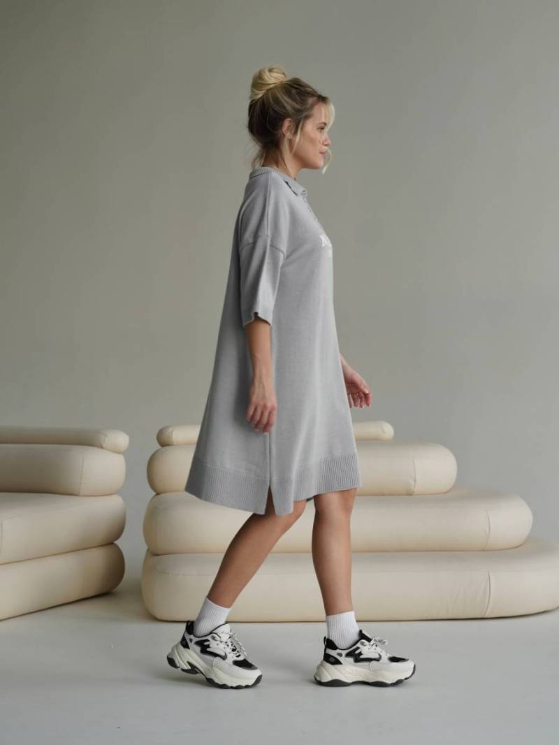 Платье-поло «Роклин» Romashka, Серый, One size 15312