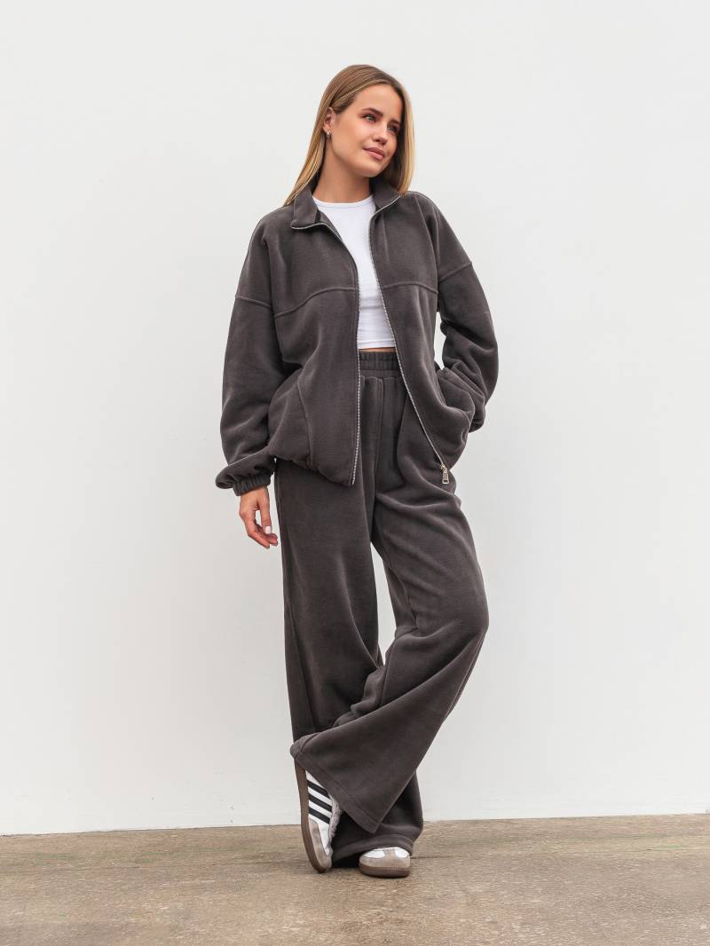 Удлиненный флисовый бомбер "Норд" Romashka, Серый, XS|S 19785