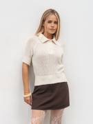 Вязаное поло "Скай" Romashka, Молочный, One size 20108