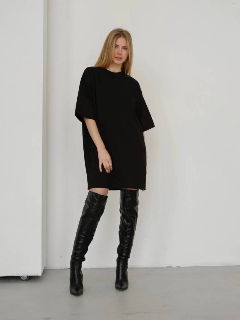 Платье-футболка «Арканзас» Romashka, Черный, One size 15457