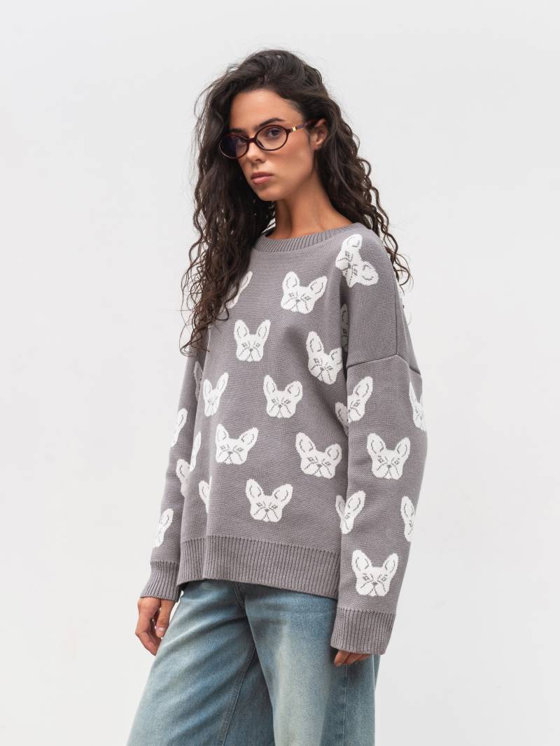 Свитер "Тони" Romashka, Темно-серый, One size 19589