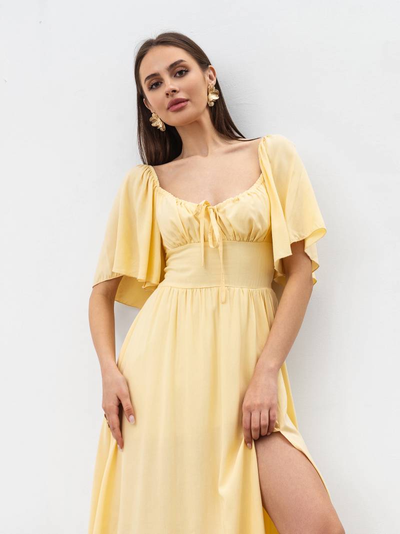 Платье "Аврора" Romashka, Желтый, M|L 19219