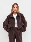 Укороченный флисовый бомбер "Фрост" Romashka, Коричневый, L|XL 20767