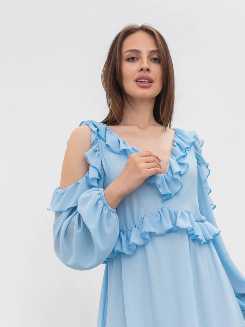 Платье «Корше» Romashka, Голубой, S|M 17334