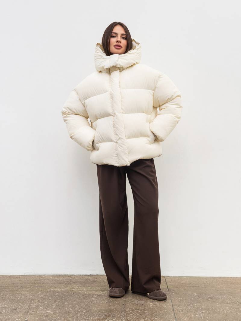 Пуховик "Монблан" Romashka, Молочный, S|M 19867