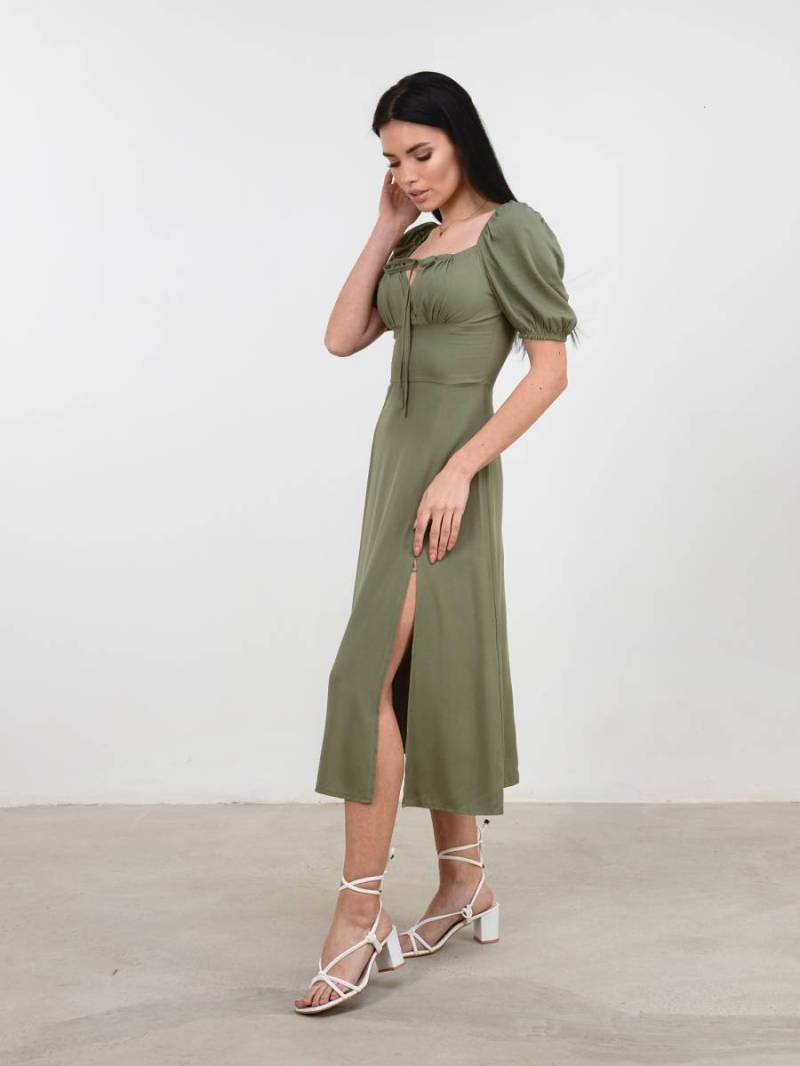 Платье «Сорренто» Romashka, Оливковый, M 15497