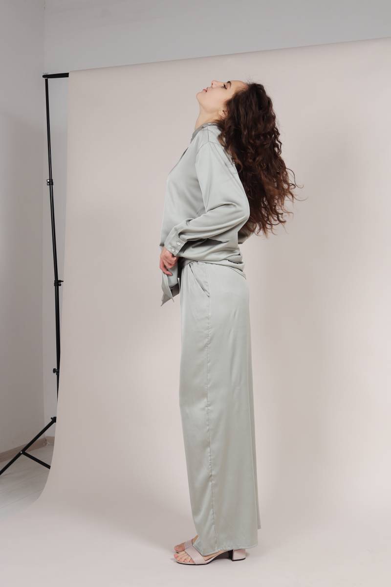 Пижамный комплект "Окленд" Romashka, Фисташковый, S|M (5503)