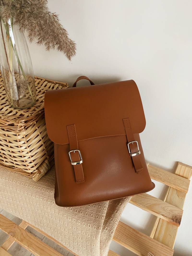 Рюкзак-трансформер "Милтон" со шлейками вместительный Romashka, Терракотовый (2798)