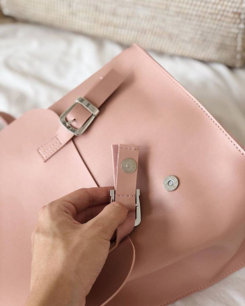 Рюкзак-трансформер "Милтон" со шлейками вместительный Romashka, Пудра (672)