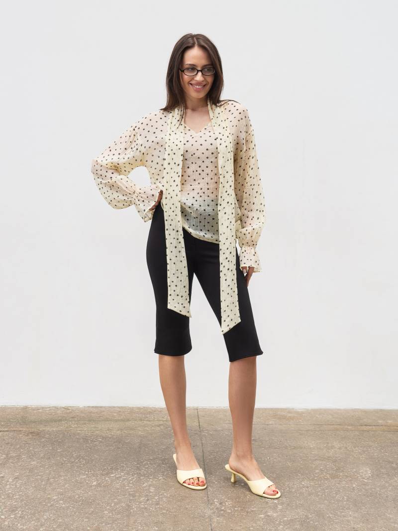 Блуза из тенселя "Белль" Romashka, Бежевый+, L|ХL 20222