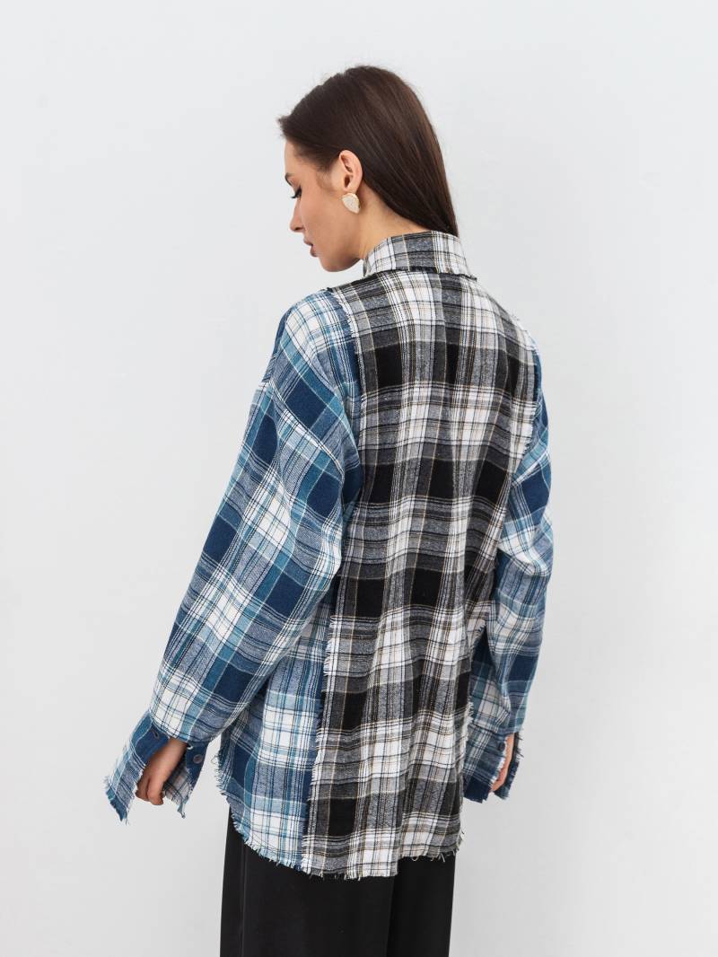 Рубашка "Лейквуд" Romashka, Черный+, L|XL 18839