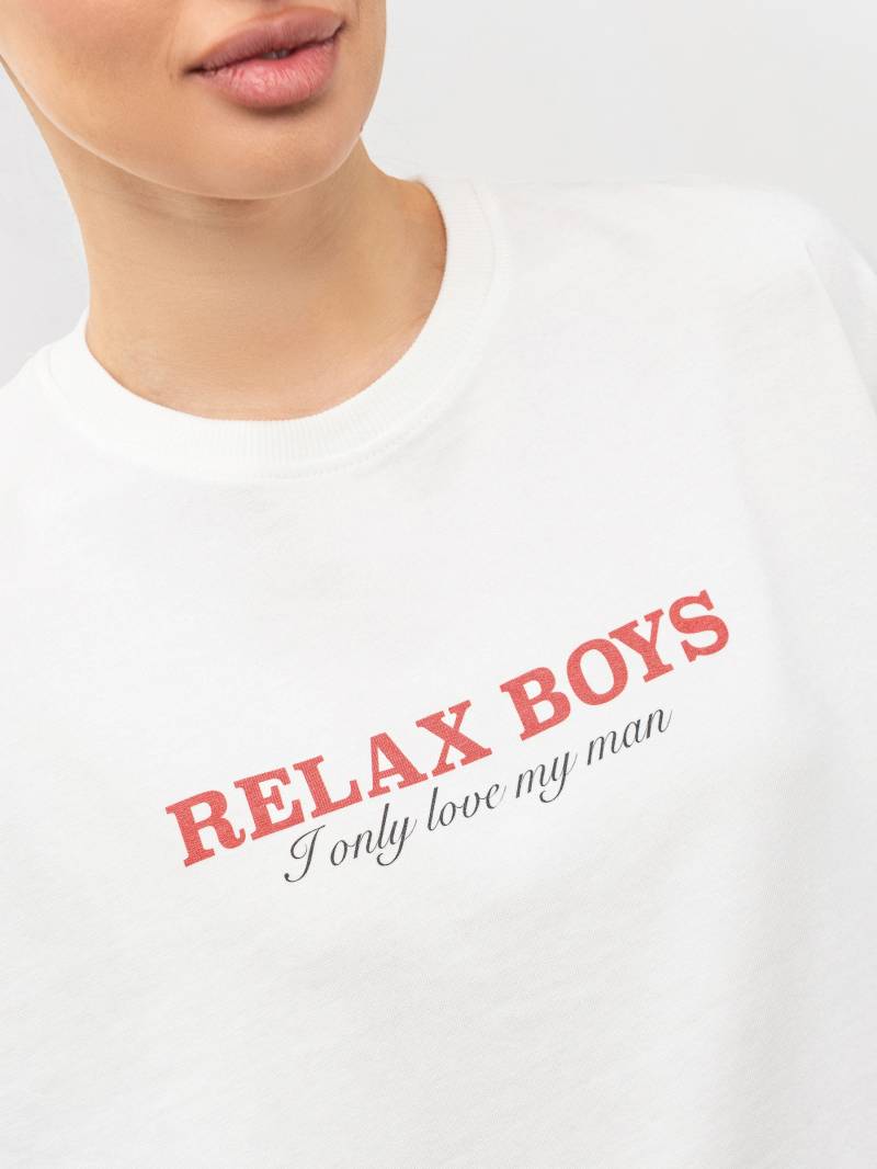 Лонг "Сорри бойз" Romashka, Молочный+, One size 20016