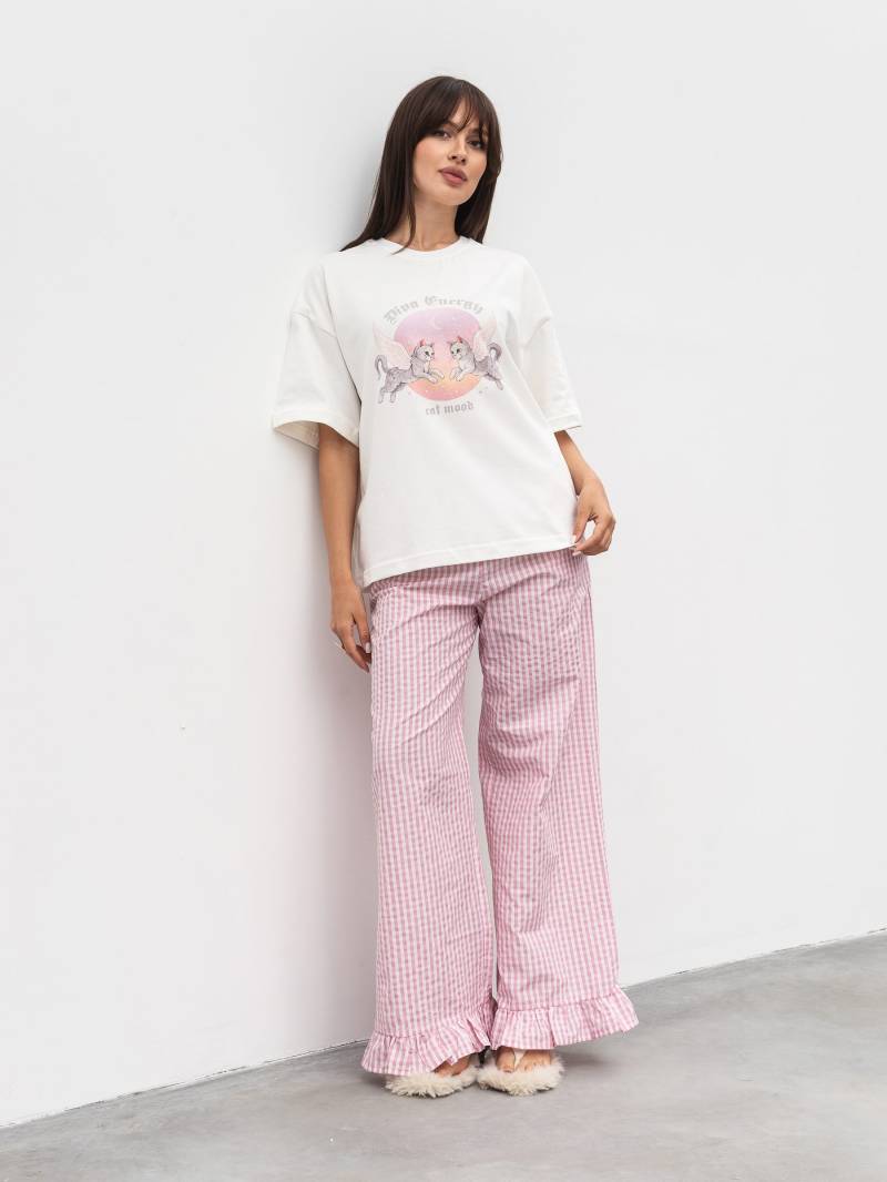 Футболка "Дива" Romashka, Белый+, One size 20385