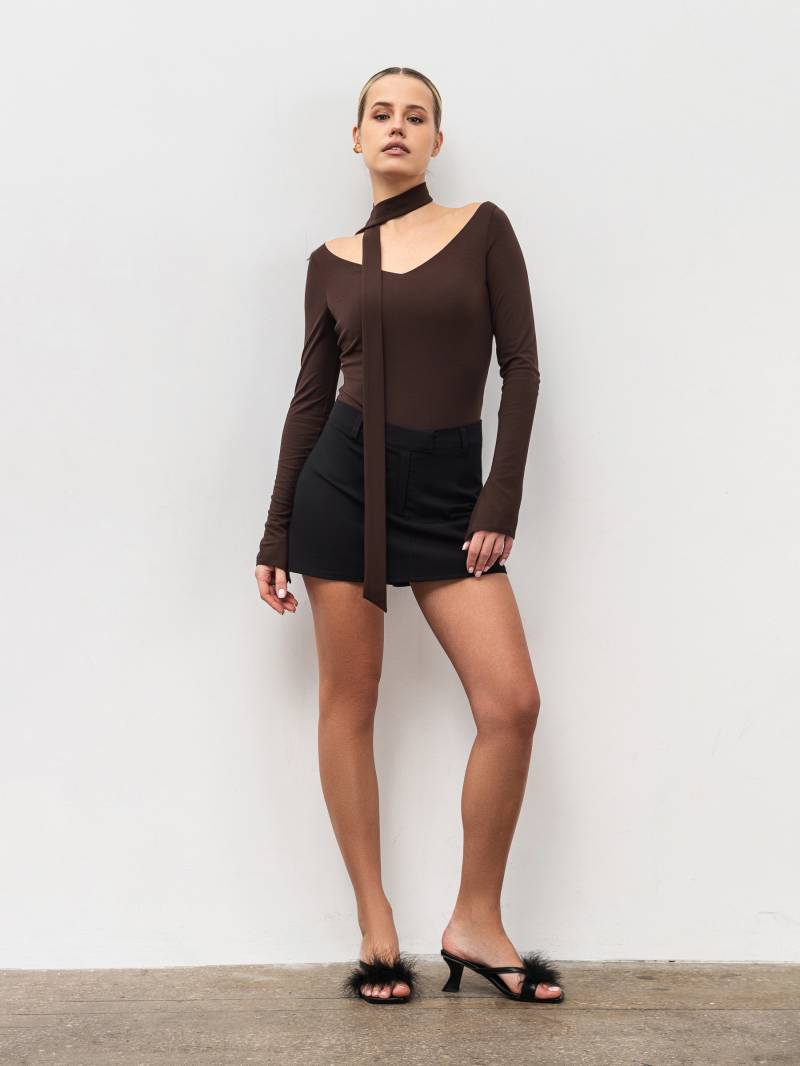 Боди "Амаретто" Romashka, Коричневый, XS|S 20029